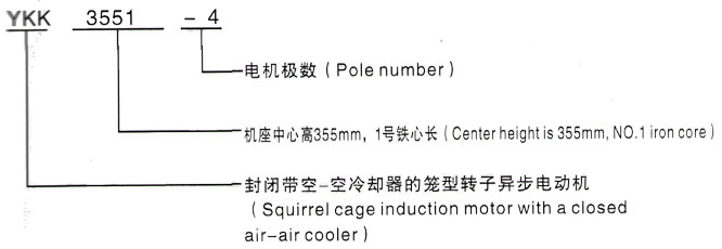 YKK系列(H355-1000)高压YKK5003-2/1120KW三相异步电机西安泰富西玛电机型号说明